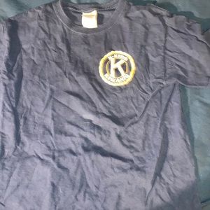 Kids’ Navy Blue Unisex Size Large K-Kids Kiwanis Shirt. Cleaned and washed.
